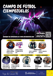 cartel conciertos fiestas patronales ciempozuelos